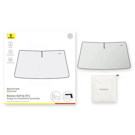 Baseus GoTrip DT1 Rib-free Folding Car Windshield Sunshade - UPF2000+ UV Protection 150 x 80cm / CHINA