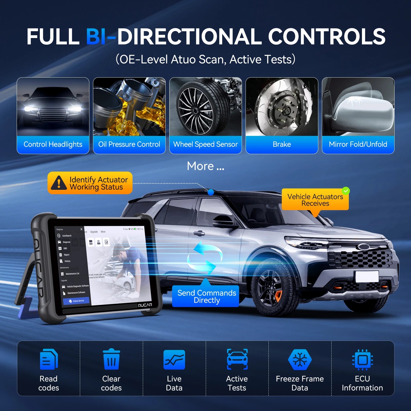 MUCAR 892BT &ndash; Bi-Directional ECU Coding And Diagnostics