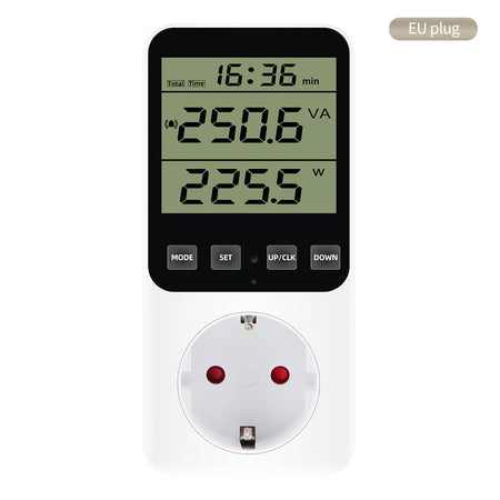 Digital Wattmeter 220V EU Plug &ndash; Energy Usage Monitor No Backlight