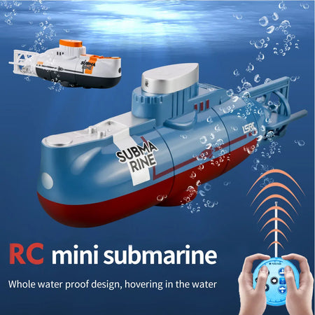 Mini RC Submarine - Waterproof Remote Control Diving Toy for Kids