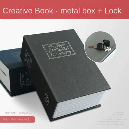 Dictionary Hollow Book Safe &ndash; Discreet Safe For Valuables Black