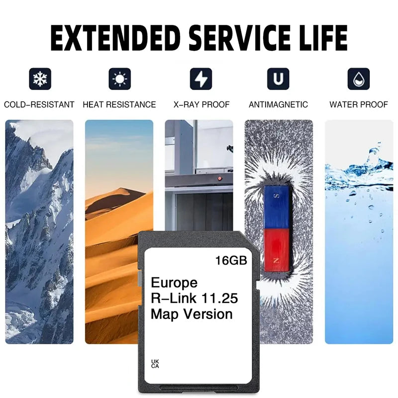 R-LINK 11.25 &ndash; Europe Maps Plug and Play Sat Nav Card