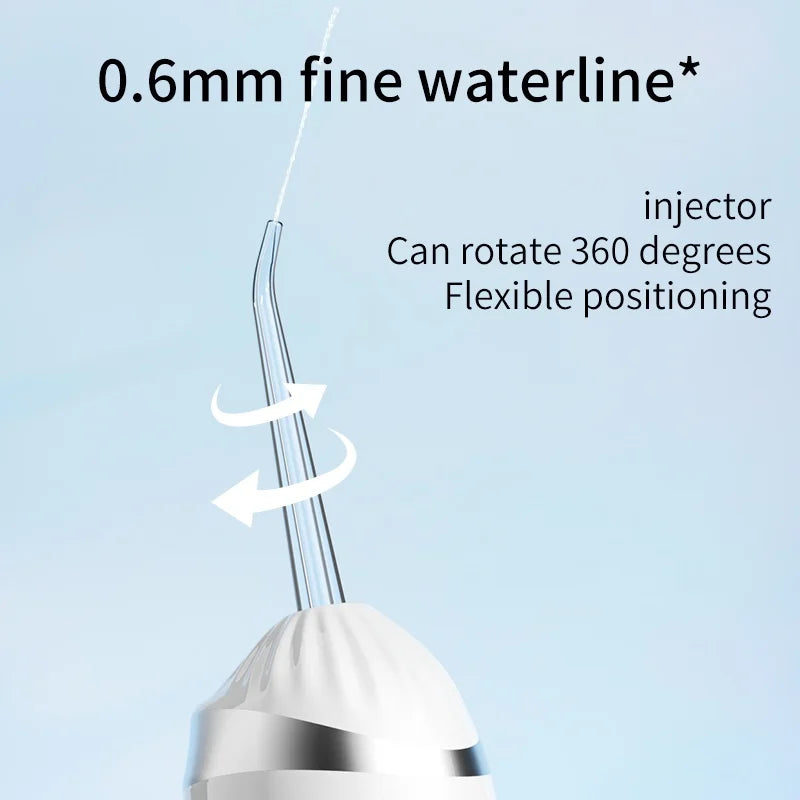 USB Rechargeable Oral Irrigator with 3 Modes &amp; 4 Nozzles | IP65 Waterproof