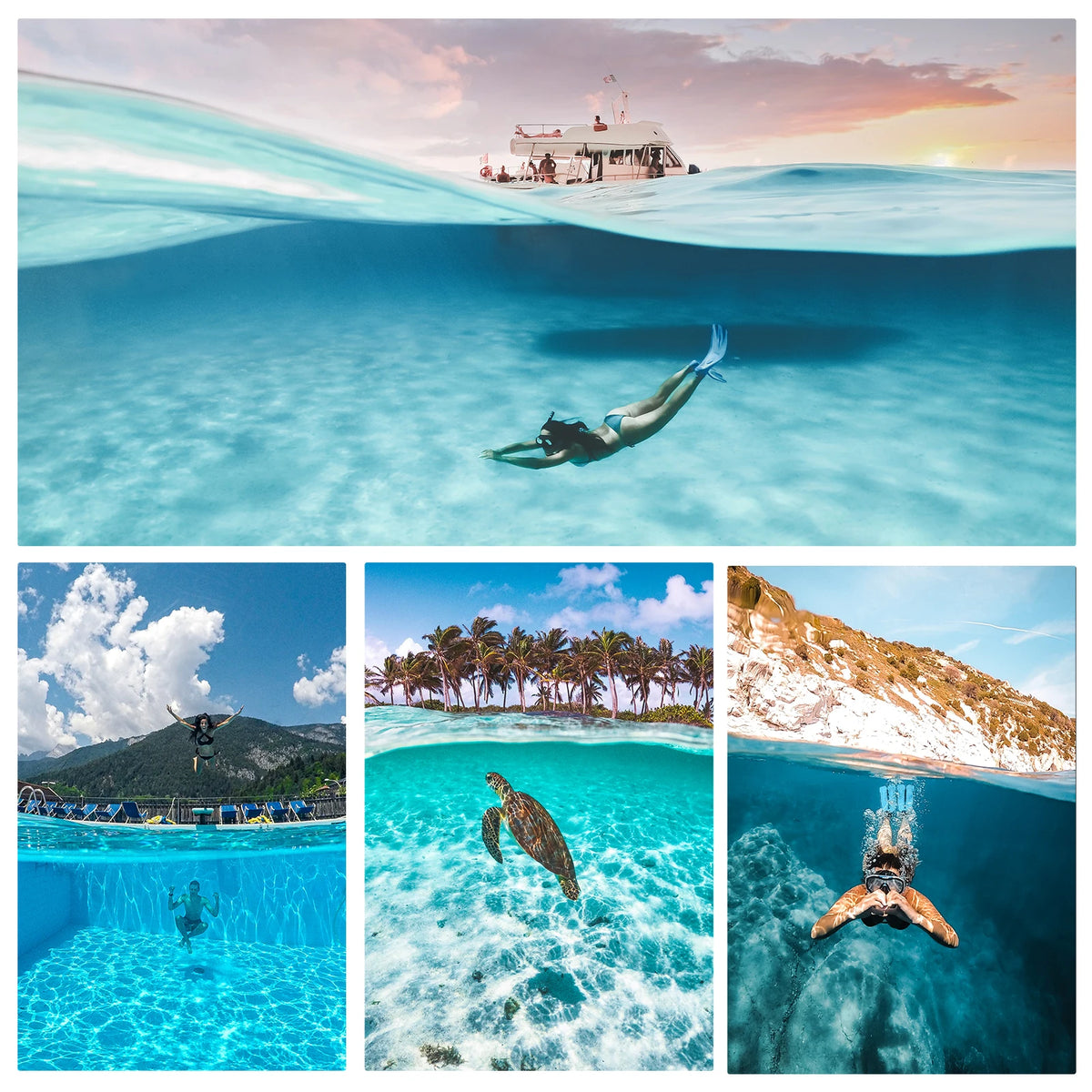 TELESIN 6 Inch Dome Port GoPro Hero 9-13 &ndash; 30M Waterproof