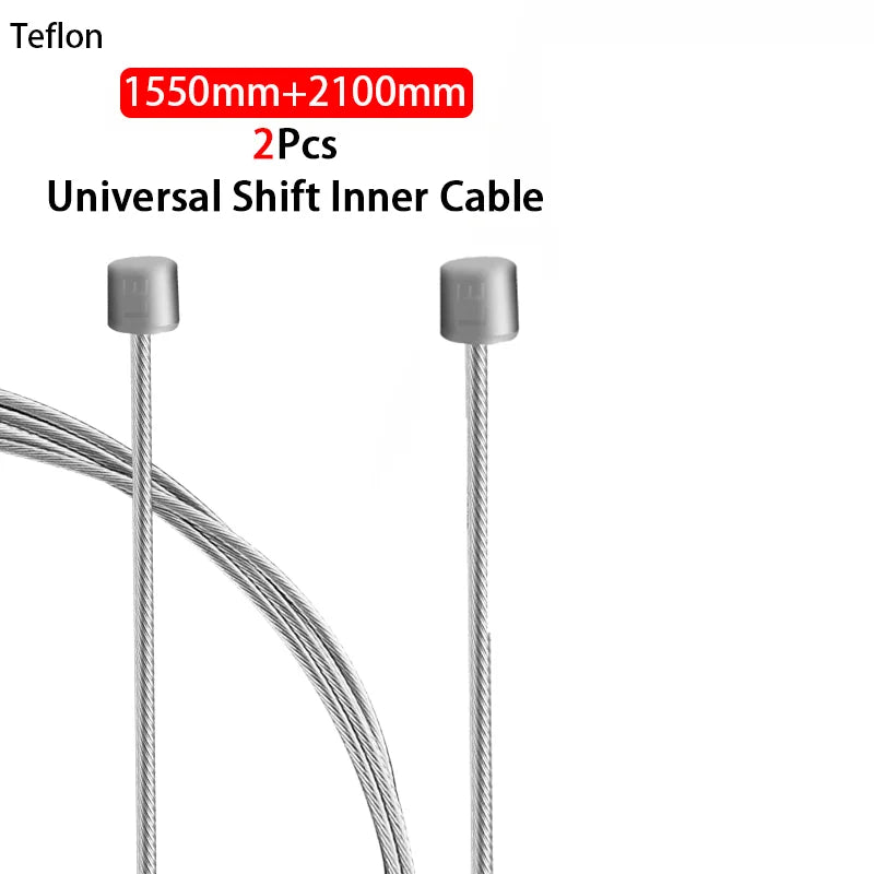 2Pcs Coated Brake Shift Cable MTB Road Bike &ndash; Durable Universal Derailleur Lines Shift 1.55M 2.1M 1
