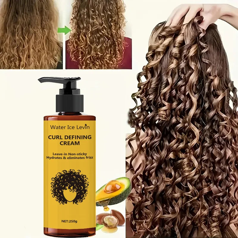 Water Ice Levin Elastic Styling Cream &ndash; Deep Moisturizing for Soft Fluffy Curls