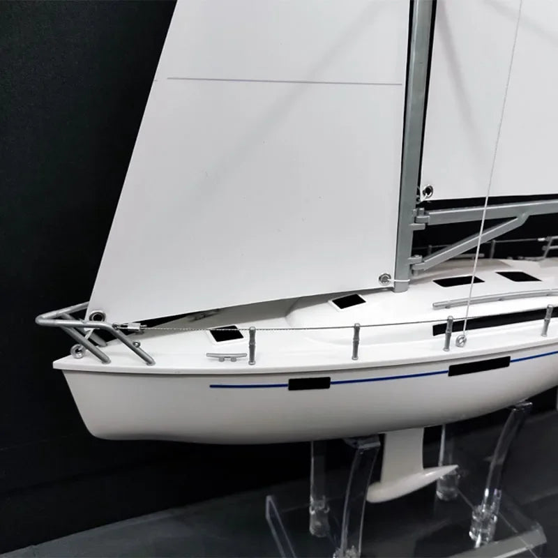 Segelfartygsmodellbyggsats, 1:18 skala, PVC, gör-det-själv handmonterad prydnad