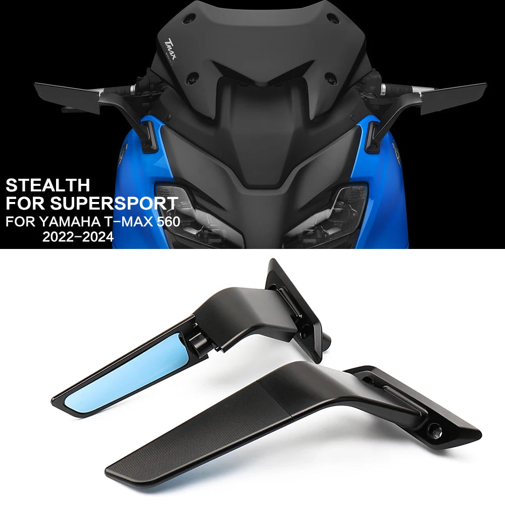 YAMAHA T-MAX560 Adjustable Aluminium Rear View Mirrors (2022-2024)