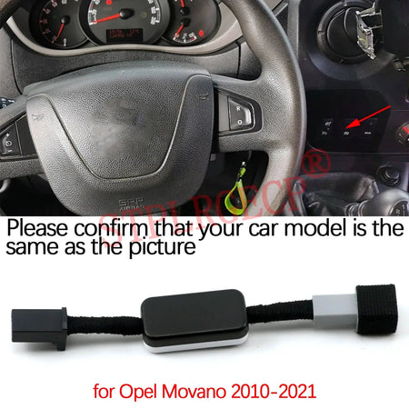 Automatic Stop Start Engine System Off Cable Plug and Play Eliminator for Opel Movano 2010-2021 Accessories by InterCyprus Trading Ltd