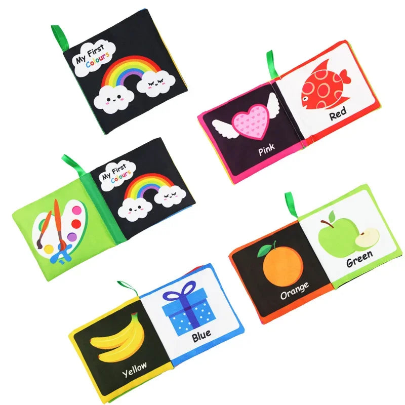 Coolplay Baby Soft Cloth Books &ndash; Safe And Educational Early Learning Toys A-Color Cognition