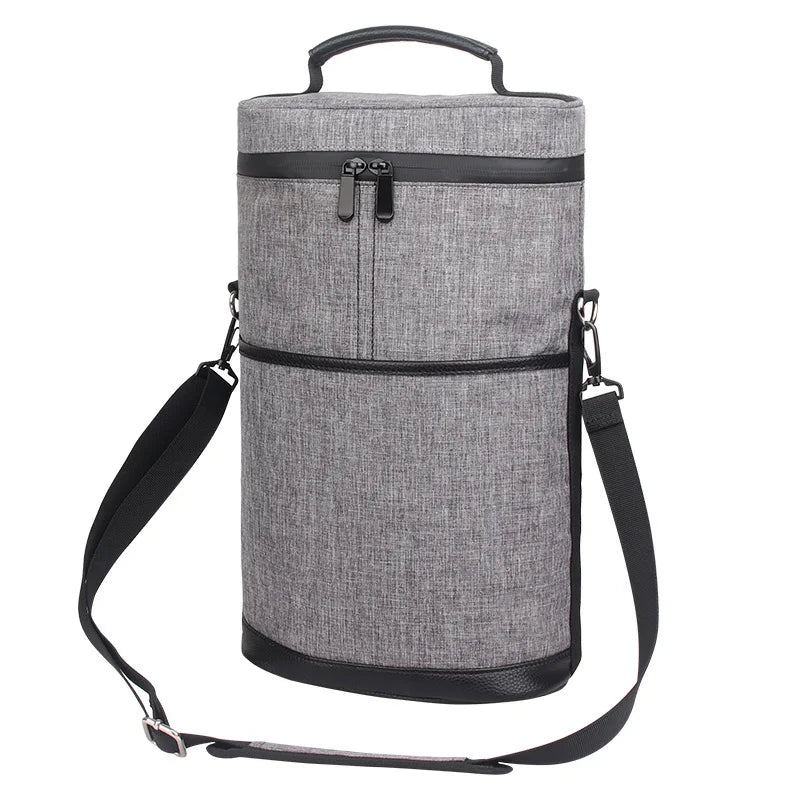 Cooler Bag for 2 Bottles &ndash; Portable Ice Carrier for Picnic