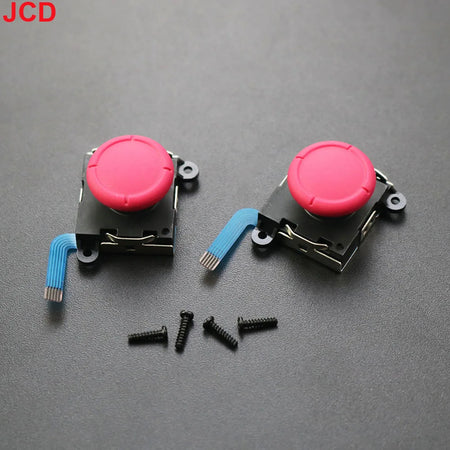 JCD Replacement 3D Joystick for Nintendo Switch &amp; Lite - Analog Thumb Stick Repair Tool red 2pcs