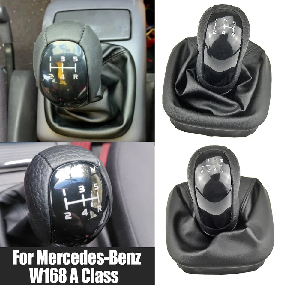 Gear Shift Knob With Gaiter Boot 5 6 Speed For Mercedes-Benz W168 A Class