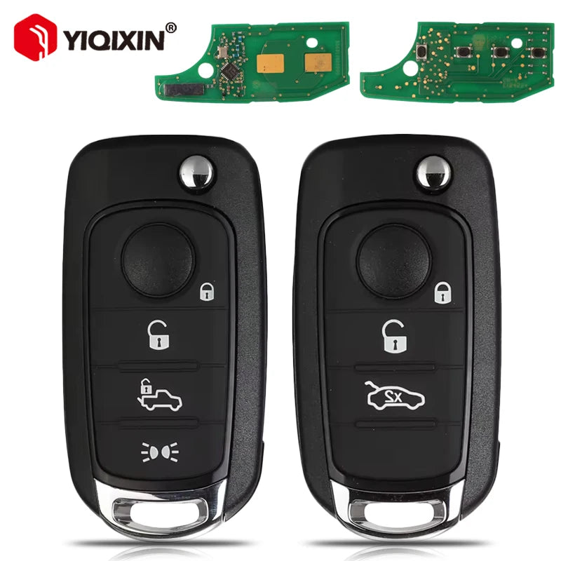 Fiat 500X Key Remote, 3/4 Button, 433MHz, 4A Chip, Uncut Blade