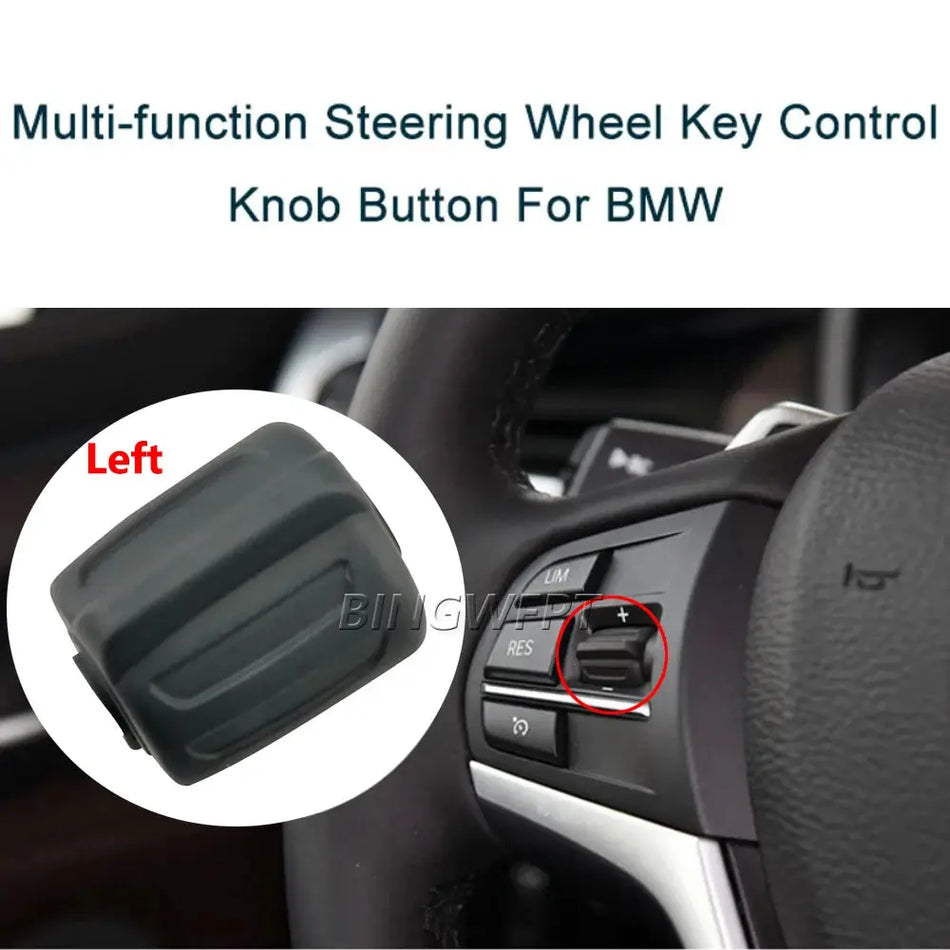 ABS Car Multi-function Steering Wheel Control Button Knob Fit For BMW 1 2 X1 X2 X3 X4 X5 X6 F52 F45 F46 F49 F39 F25 F26 F15 F16 by InterCyprus Trading Ltd