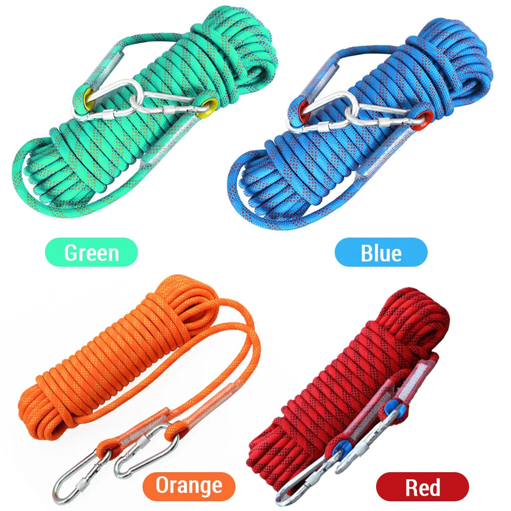 10mm Climbing Rope for Adults with Double Hook &ndash; Allweather