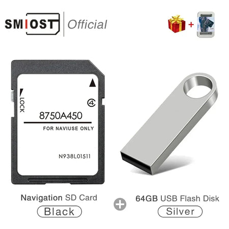 SMIOST 16GB GPS Card 8750A450 - Europe Map Update 2021