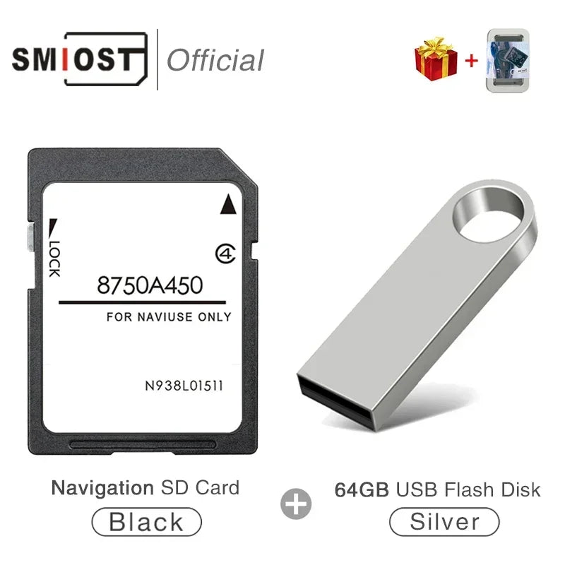 SMIOST 16GB GPS Card 8750A450 - Europe Map Update 2021