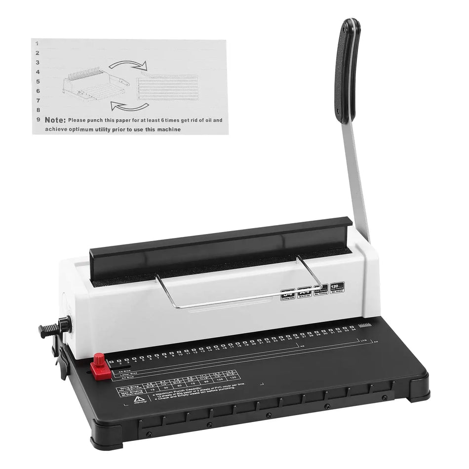 Manual Coil Binding Machine 34 Holes 120 Sheets