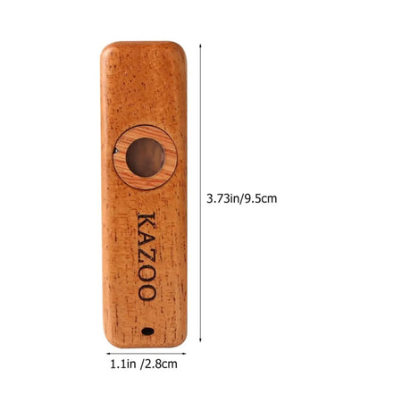 Wooden Kazoo With Lanyards &ndash; Lightweight Portable Design