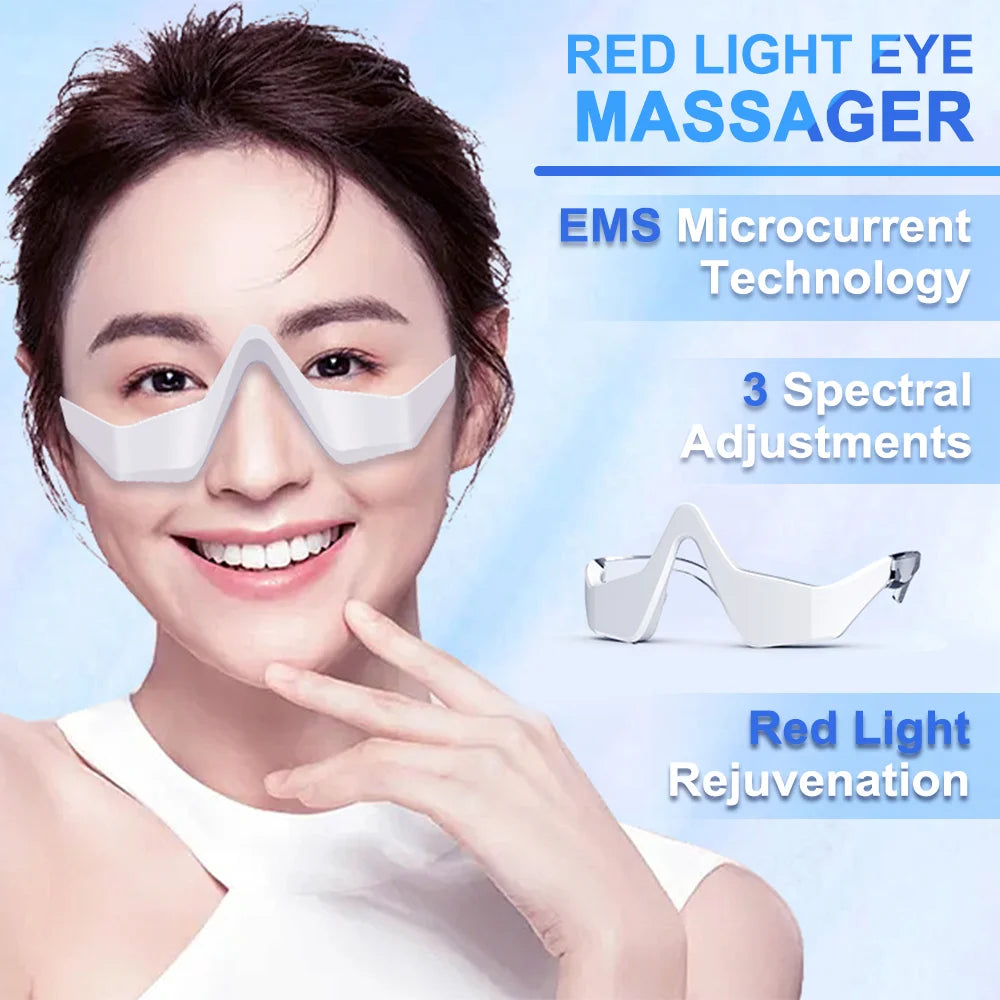 DOCTODD EMS Red Light Eye Massage Device for Dark Circles and Wrinkles