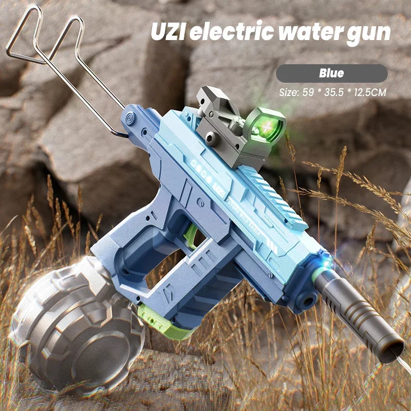 Electric Toy Water Gun &ndash; Dual Mode Light Water Absorption blue plus
