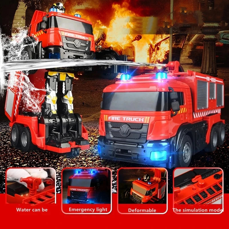 Transformation Robot RC Car &ndash; Remote Control Fire Truck