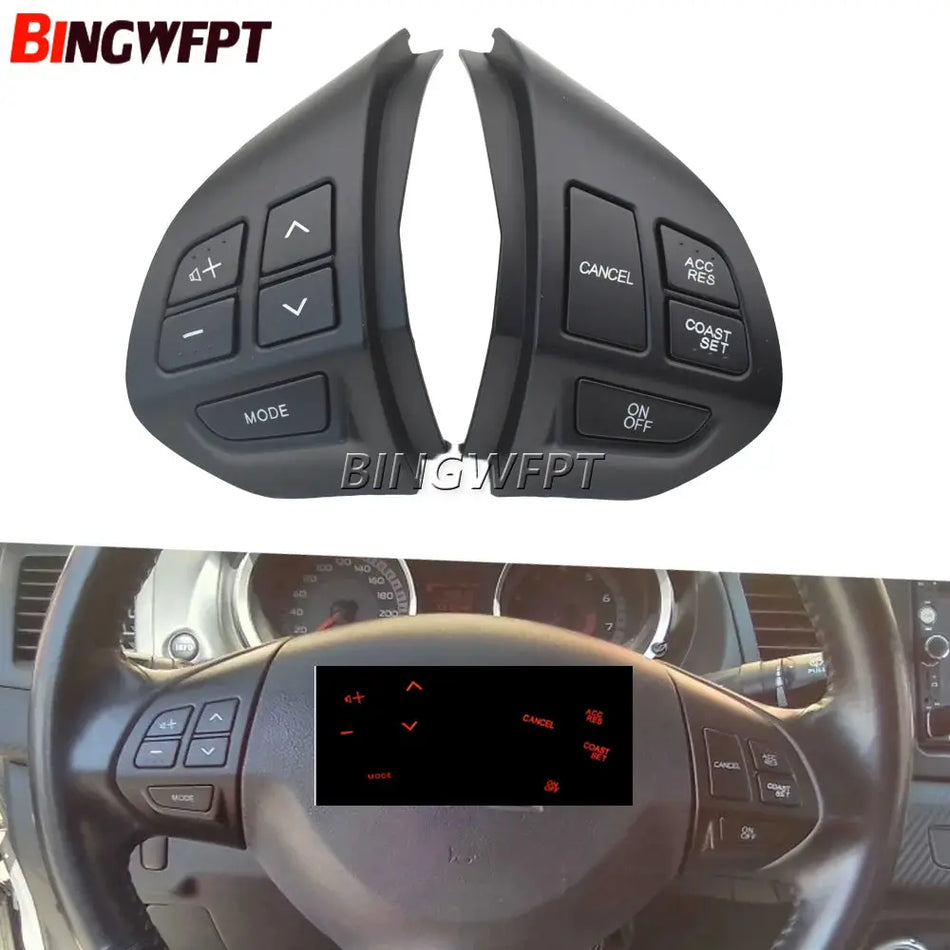 Multifunction Steering Wheel Button Cruise Control Switch For MITSUBISHI LANCER OUTLANDER ASX 2007 - 2012 by InterCyprus Trading Ltd