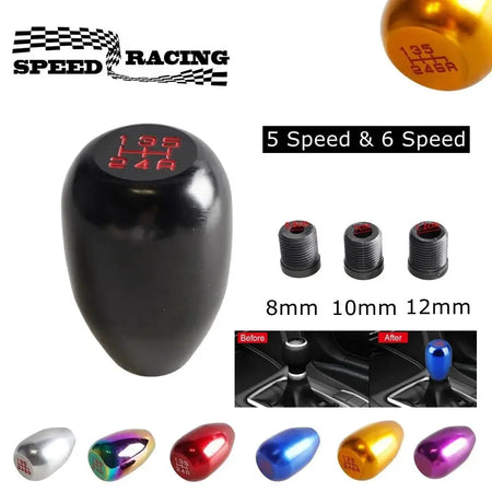 Universal Racing 5 Speed or 6 Speed Car Gear Shift Knob For Manual Transmission Automatic Gear Shift Knob Shift lever by InterCyprus Trading Ltd