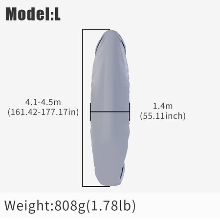 KOETSU Kayak Cover &ndash; Waterproof Dustproof Sunshade 4.1-4.5m