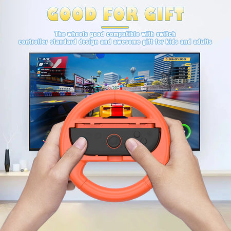 2 Pcs Racing Steering Wheels - Nintendo Switch Accessories