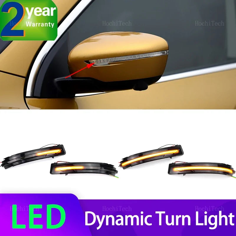 Dynamické směrové indikátory zrcátek pro Nissan X-Trail T32 Qashqai
