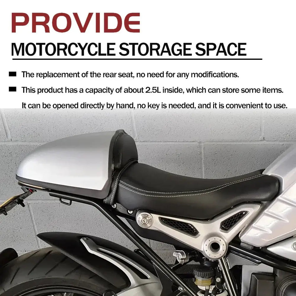 Motorcycle Tail Tidy For BMW R NineT PURE RACER /5 2022 2023 Swingarm Mounted Pillion Cowl Fairing Rear Seat Cover Accessories by InterCyprus Trading Ltd