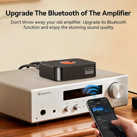 KEBIDUMEI Bluetooth 6.0 Receiver 3.5mm AUX Jack RCA Wireless Adapter With Mic For Car Kit Audio Transmitter Amplifier Speaker by InterCyprus Trading Ltd