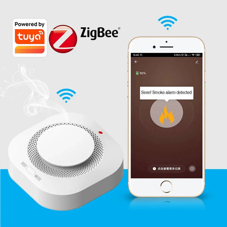Tuya Smart Zigbee Smoke Detector &ndash; Wireless, App Ready