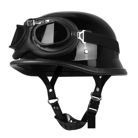 Herobiker Vintage German Half Helmet &ndash; Dot Certified