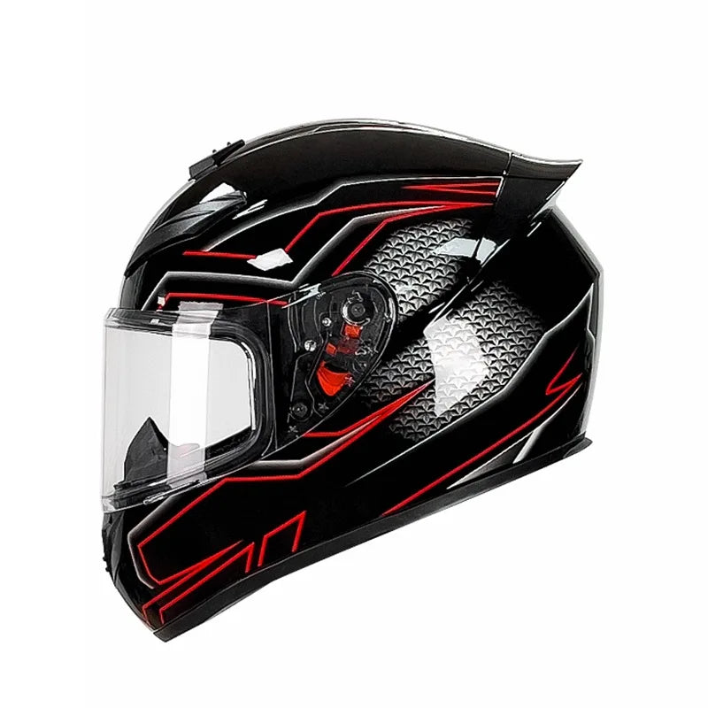 FML Unisex Full Face Bluetooth Motorcycle Helmet