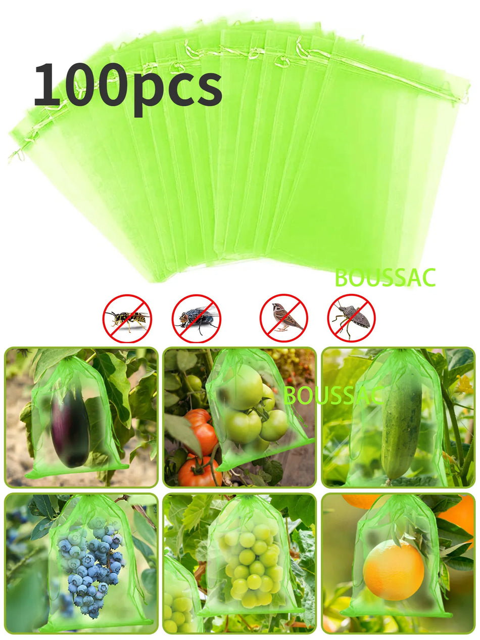 🟠 100pcs Τσάντες προστασίας φρούτων φρούτων