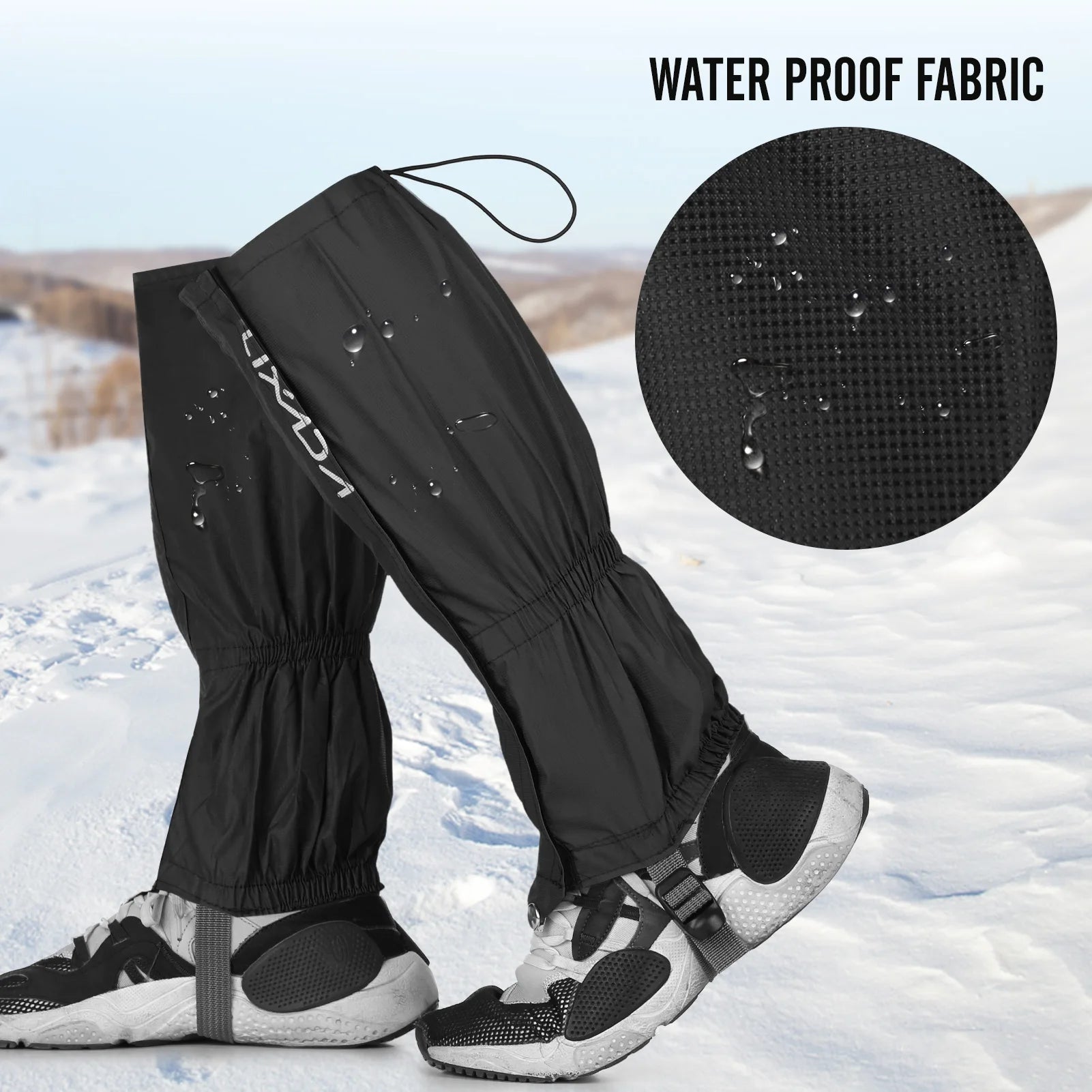 Water Resistant Leg Gaiters &ndash; Zippered Closure For Easy Fit