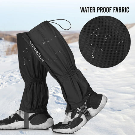Water Resistant Leg Gaiters &ndash; Zippered Closure For Easy Fit