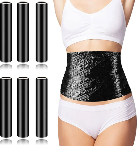 6 Rolls Black Osmotic Slimming Wrap &ndash; Sweat Enhancer