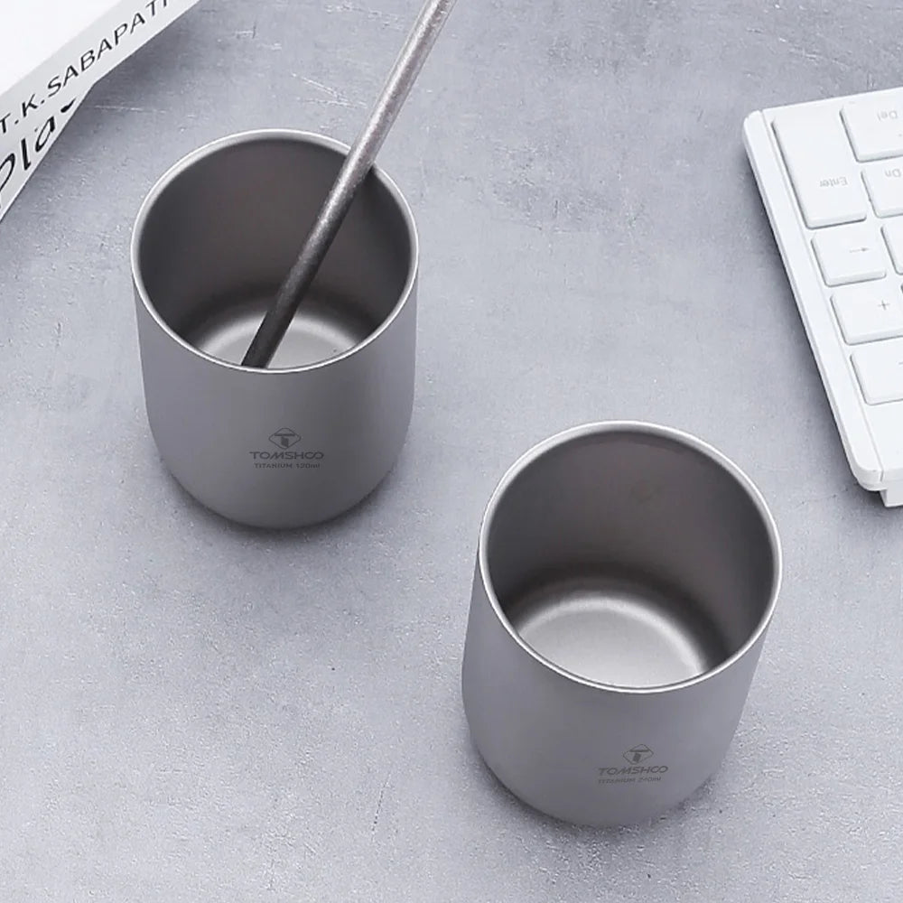 Titanium Camping Cups &ndash; Double-Walled Heat Resistant