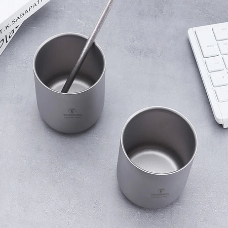 Titanium Camping Cups &ndash; Double-Walled Heat Resistant