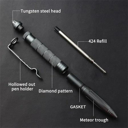 YU-1 Tactical Pen &ndash; Self Defense Aluminum Glass Breaker