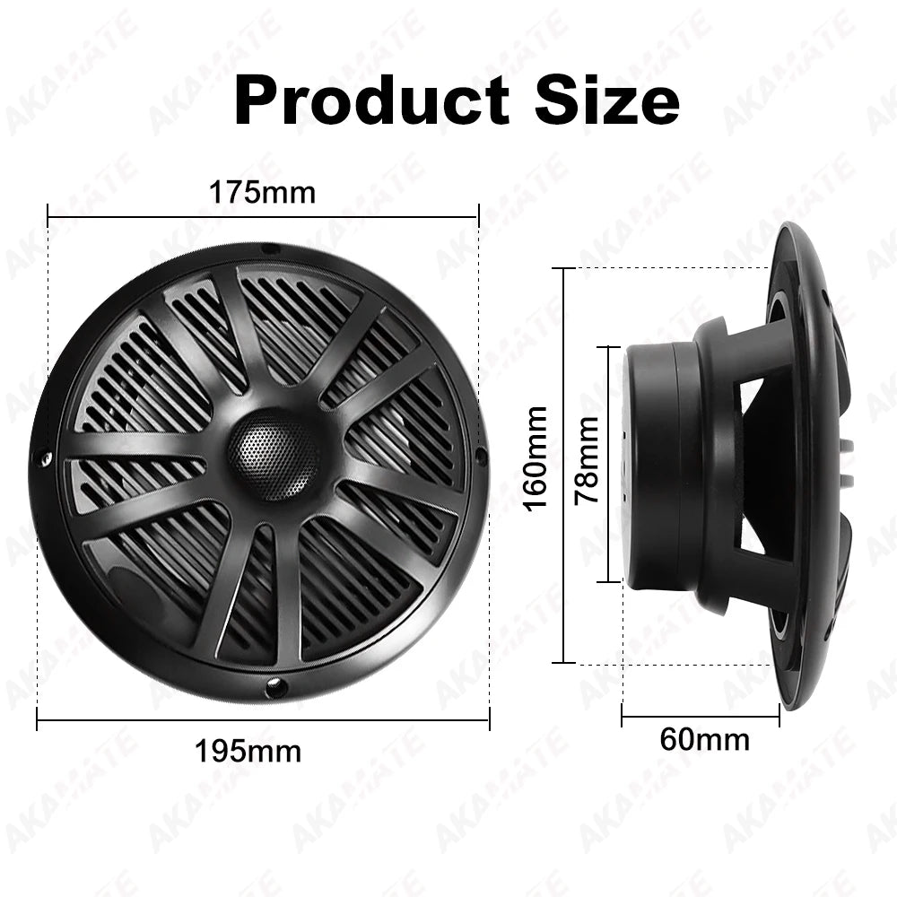 6.5 Inch Car Speaker Auto Audio Stereo Horn &ndash; 240W Pair