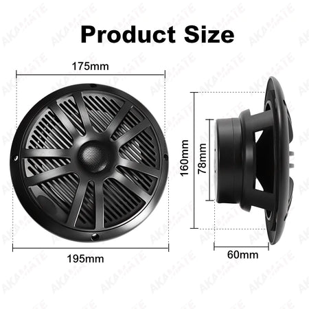 6.5 Inch Car Speaker Auto Audio Stereo Horn &ndash; 240W Pair