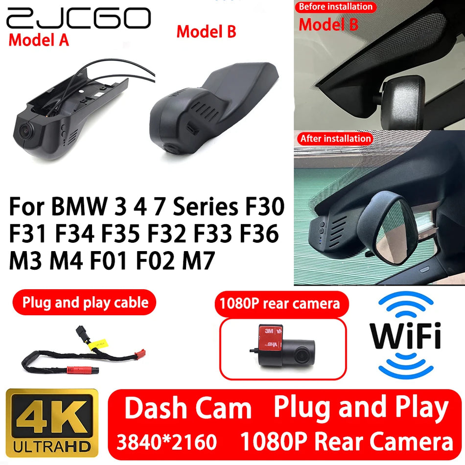 Камера 4K отпред и отзад за BMW F30 F31 F34 F35 F32 F33 F36 M3 M4 F01 F02 M7