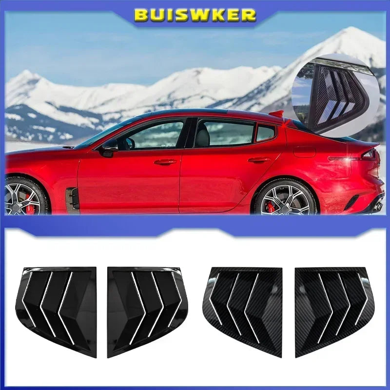 Kia Stinger Achterluik Raamcover ABS Koolstofvezel