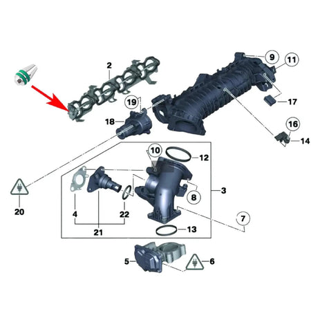 PIKBUK FOR BMW B37 B47 Swirl Flaps Repair Kit Plug with Gaskets Engine Part Accessory for Car Maintenance And Repairs by InterCyprus Trading Ltd