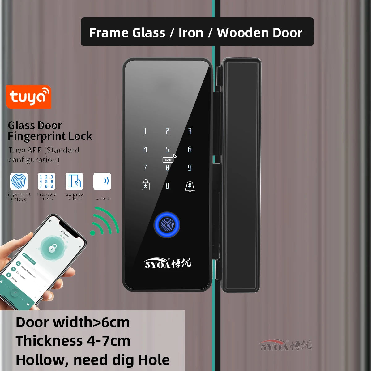 Tuya Fingerprint Door Lock